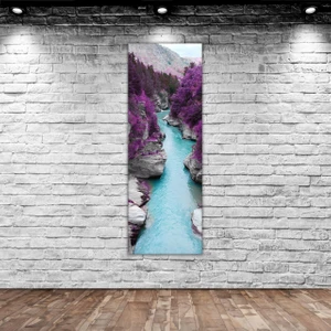 Gift Orman Manzaralı Panorama Kanvas Tablo 100X35CM-1