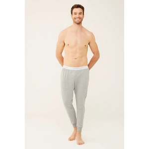 U.S. Polo Assn. Erkek Gri Melanj Pijama Altı 18472