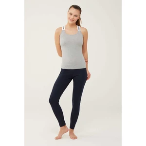 U.S. Polo Assn. Kadın Gri Melanj Çapraz Askılı Atlet