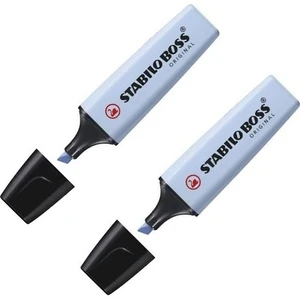 Boss Original Fosforlu Kalem Pastel Mavi 2'li