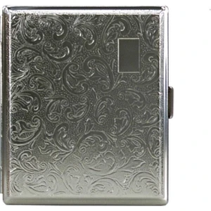 Motifli Metal Kısa Sigara Tabakası 18'li