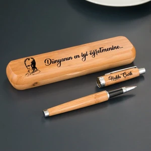 Öğretmene Hediye Bambu Roller Kalem