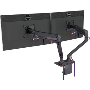 201 13'' 32'' 2'li Amortisörlü Monitör Kolu Siyah