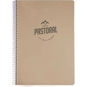 Pastoral Defter 96 Yaprak Kareli Pastel Gri