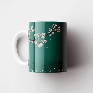 Sakura Kupa | Kiraz Ağacı Kupa | Kupa Bardak | Hediyelik Kupa | Seramik Kupa | Baskı Kupa