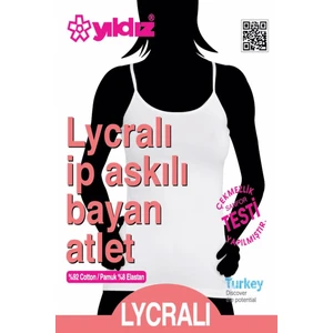 Kadın Likralı Ip Askılı Atlet 3'lü Paket -2169-2170-2171-2172-2173-2174