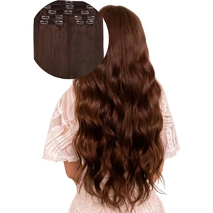 Belle Peruk Çikolata Kahve Çıt Çıt Doğal Saç / Düz / 50 cm / 120 GR9941085640871
