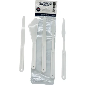 Plastik Ressam Tuval Spatula ve Bıçak Seti - 5 Parça