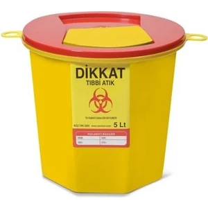 Tıbbi Atık Kovası 5 Lt - 3 Adet