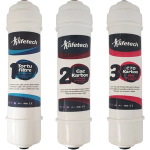 Lifetech 3 Aşama Inline Quick Filtre Seti (Kapalı Kasa Model)