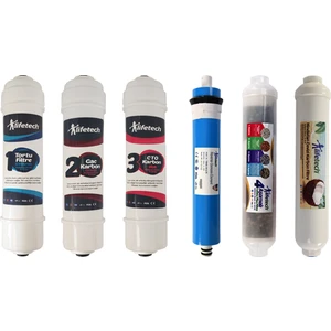 Lifetech 9 Aşama Inline Quick Filtre Seti (Kapalı Kasa Model) Membran Filtreli