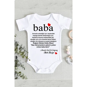Doğumgünü Baba Hediye Zıbın Body