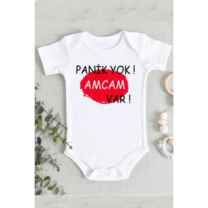 Amca Panik Yok Amcam Var Organik Baskılı Zıbın Body