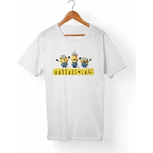 Alfa Tshirt Minions Çocuk Beyaz Tişört