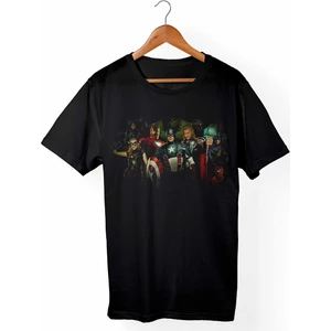 Alfa Tshirt Marvel Çocuk Siyah Tişört