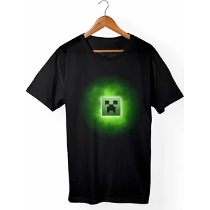 Alfa Tshirt Minecraft Çocuk Siyah Tişört
