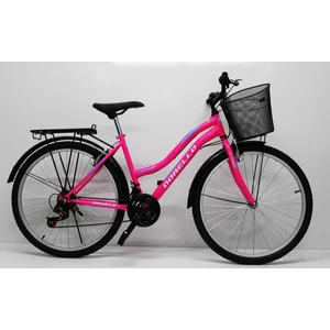 Pembe 26 Jant Bisiklet Dorello Bisiklet 2650 Bisiklet Çamurluğu Sepetli Bisiklet Pembe Bisiklet