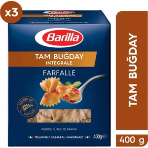 Tam Buğday Kelebek Makarna (Integrale Farfalle) 400 gr x 3 Adet