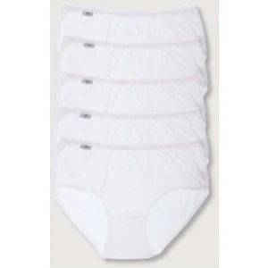 Bulut Fashion 0922 Tutku Kadın Beyaz 5'li Paket Pamuklu Elastan Bato Külot