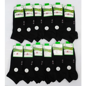 Erkek Bambu Patik Çorap Plus Dikişsiz 12'li