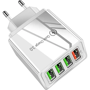 A6 Universal Çoklu Şarj Adaptörü 4 Port 48 W