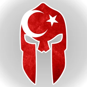 Quart Aksesuar Ay Yıldız Türk Bayrağı Miğfer Sticker 10 x 6 cm