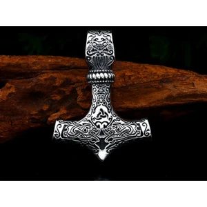 Daisy By Daisy Paslanmaz Titanyum Alaşım Çelik Iskandinav Thor Kolye