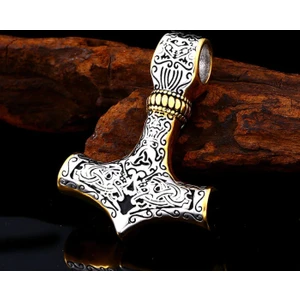 Daisy By Daisy Paslanmaz Titanyum Alaşım Çelik Iskandinav Thor Kolye