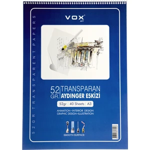 Vox Art 52 gr Aydınger Eskiz Defteri A3 40 Yaprak