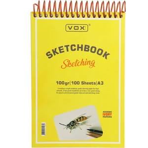 Vox Art 100 gr Eskiz Çizim Defteri A3 100 Yaprak Ivory Kağıt