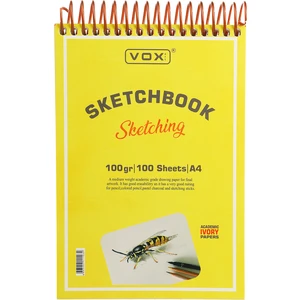 Vox Art 100 gr Eskiz Çizim Defteri A4 100 Yaprak Ivory Kağıt