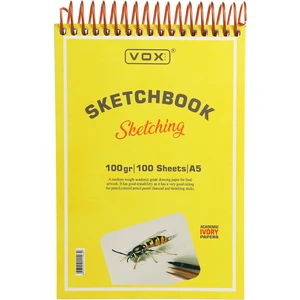 Vox Art 100 gr Eskiz Çizim Defteri A5 100 Yaprak Ivory Kağıt