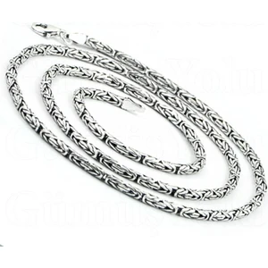 Omar Silver Kral Zincir Oval 3/3,5 mm 55 cm 32,30 gr