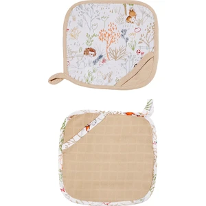 Tinylamb Lama Müslin Bebek Banyo Kesesi - 2 Adet - Bebek Banyo Kesesi