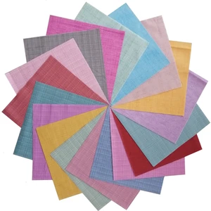 Kırkyama Patchwork Home 25X25 cm 15 Parça Pamuklu Patchwork Kumaş 40YAMA Kırkyama Elişi Hobi - Kırçıllı Düz Kumaşlar