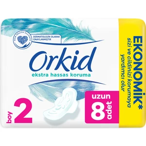 Ekstra Hassas Koruma Uzun Pedler 8 Adet Yumuşak Üst Yüzey ile Cilt Koruma