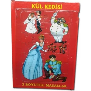 Arda Çocuk - Kül Kedisi - Puzzle Kapak 3 Boyutlu Masallar