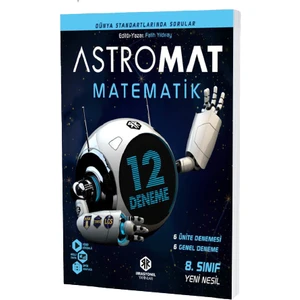 İrrasyonel Yayınları Astromat Matematik 12'li Yeni Nesil Deneme 8. Sınıf