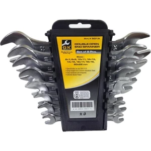 Solid Gk Tools 8 Parça Açık Ağız Anahtar Takımı