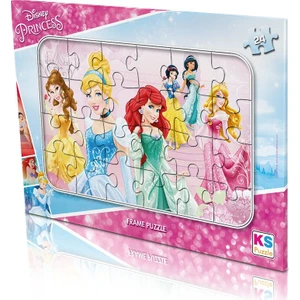 KS Games Disney Princess (Prenses) Frame Puzzle/yapboz 24 Parça