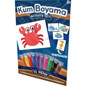 Kumbo Kum Boyama Sevimli Yengeç Kum Boyama Aktivite Seti