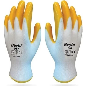 Nitril Işçi Eldiveni Sarı Pn7 No-10 Xl 24'li