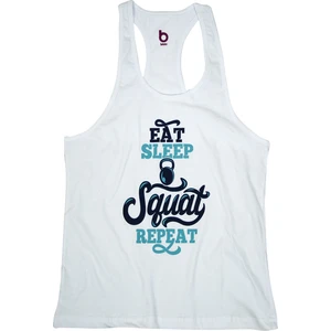 Fitness Sporcu Atleti Yazlık Moda Nefes Alabilir Kumaşla Rahat Kesim Beyaz