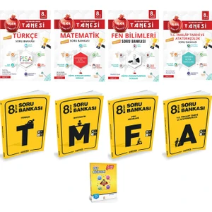 Nartest Yayınevi 8. Sınıf Nar Tanesi ve Hız Yayınları Tüm Dersler Soru Bankası Set 8 Kitap + Deneme