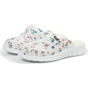 20TASARIMTERLIK Çiçek Temalı Hafif Taban Medikal Sabo Terlik Rahat Sabo Terlik Hafif Medikal Sabo Terlik Hemşire Terliği Doktor Terliği