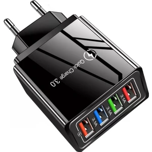 A6 Universal Çoklu Şarj Adaptörü 4 Port 48 W