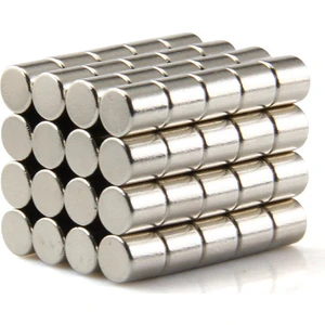 Dünya Magnet 50 Adet Çap 5mm x Kalınlık 5mm Silindir Güçlü Neodyum Mıknatıs