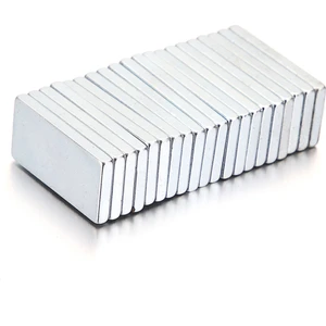 20x10x2 mm Güçlü Neodyum Mıknatıs Dikdörtgen Blok (10 Adet)
