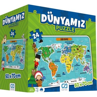 Ca Games 24 Parça Dünyamiz Maxi Boy Eğitici Puzzle - 5025 Fiyatı