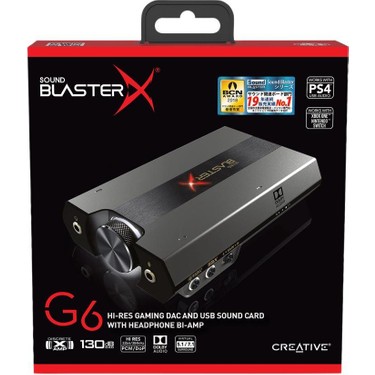 Creative Sound Blasterx G6 - 7.1 - Hi-Res -32BIT/384KHZ Fiyatı